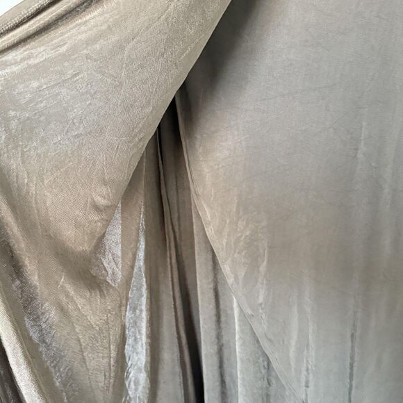 Free People Skirt Womens Small Olive Wrap Maxi Asymmetrical High Low OB969810 - Picture 5 of 10